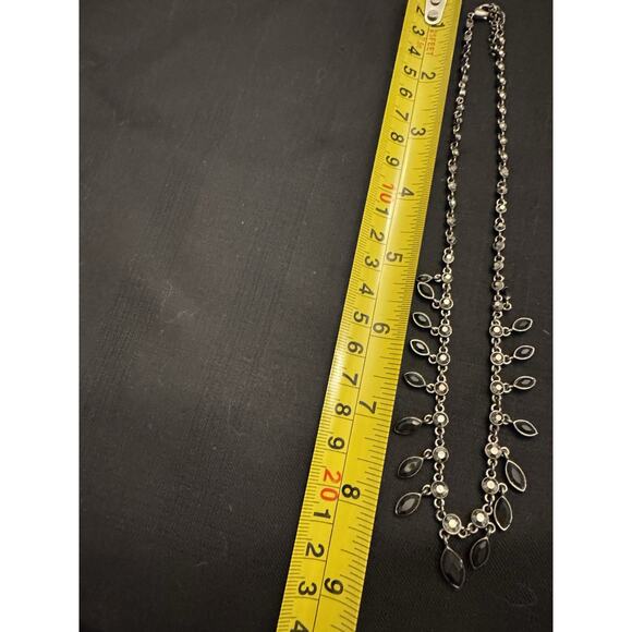 Givenchy Silver And Black Earrings And Necklace Set - Picture 7 of 7